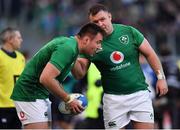 24 February 2019; Niall Scannell, left, and Dave Kilcoyne of Ireland during the Guinness Six Nations Rugby Championship match between Italy and Ireland at the Stadio Olimpico in Rome, Italy. Photo by Brendan Moran/Sportsfile