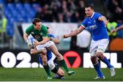 24 February 2019; Jack Carty of Ireland is tackled by Braam Steyn of Italy during the Guinness Six Nations Rugby Championship match between Italy and Ireland at the Stadio Olimpico in Rome, Italy. Photo by Ramsey Cardy/Sportsfile