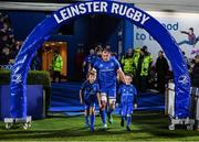 1 March 2019; Match day mascots Joshua Boland, from Blessington in Wicklow and Chrostopher Kelly, from Balgriffin in Dublin, with Leinster captain Rhys Ruddock prior to the Guinness PRO14 Round 17 match between Leinster and Toyota Cheetahs at the RDS Arena in Dublin. Photo by Brendan Moran/Sportsfile