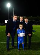 1 March 2019; Match day mascot 9 year old Christopher Kelly, from Balgriffin, Dublin, prior to the Guinness PRO14 Round 17 match between Leinster and Toyota Cheetahs at the RDS Arena in Dublin. Photo by Ramsey Cardy/Sportsfile