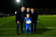 1 March 2019; Match day mascot 9 year old Christopher Kelly, from Balgriffin, Dublin, prior to the Guinness PRO14 Round 17 match between Leinster and Toyota Cheetahs at the RDS Arena in Dublin. Photo by Ramsey Cardy/Sportsfile
