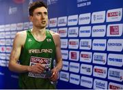 2 March 2019; Mark English of Ireland following of final of the Men's 800m event during day two of the European Indoor Athletics Championships at Emirates Arena in Glasgow, Scotland. Photo by Sam Barnes/Sportsfile