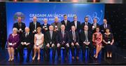 8 March 2019; All of the GAA President's Awards winners alongside Uachtarán Chumann Lúthchleas Gael John Horan, Denis O'Callaghan, Head of Distribution at AIB, and Alan Esslemont, Director General of TG4, during the GAA President's Awards at Croke Park in Dublin. Photo by Piaras Ó Mídheach/Sportsfile