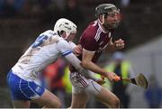 10 March 2019; Pádraic Mannion of Galway in action against Shane Bennett of Waterford during the Allianz Hurling League Division 1B Round 5 match between Waterford and Galway at Walsh Park in Waterford. Photo by Piaras Ó Mídheach/Sportsfile