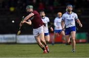 10 March 2019; Cathal Mannion of Galway gets away from Michael Walsh of Waterford during the Allianz Hurling League Division 1B Round 5 match between Waterford and Galway at Walsh Park in Waterford. Photo by Piaras Ó Mídheach/Sportsfile