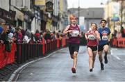 17 March 2019; Runners, from left, Ken Whitelaw, Sinead Whitelaw and Joshua O'Brien during the Kia Race Series 1 – Streets of Portlaoise 5k in Portlaoise, Co Laois. Photo by David Fitzgerald/Sportsfile