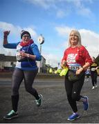 17 March 2019; Noleen Dempsey, left, and Brid Mullins during the Kia Race Series 1 – Streets of Portlaoise 5k in Portlaoise, Co Laois. Photo by David Fitzgerald/Sportsfile