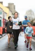 17 March 2019; Evelyn, left, and Aoilesnn Walsh during the Kia Race Series 1 – Streets of Portlaoise 5k in Portlaoise, Co Laois. Photo by David Fitzgerald/Sportsfile