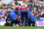 17 March 2019; Fintan Burke of St Thomas' receives treatment during the AIB GAA Hurling All-Ireland Senior Club Championship Final match between Ballyhale Shamrocks and St Thomas' at Croke Park in Dublin. Photo by Harry Murphy/Sportsfile