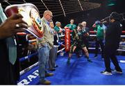 17 March 2019; Michael Conlan ahead of his featherweight bout against Ruben Garcia Hernandez at the Madison Square Garden Theater in New York, USA. Photo by Mikey Williams/Top Rank/Sportsfile