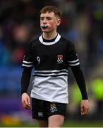 11 March 2019; Tadhg Brophy of Newbridge College during the Bank of Ireland Leinster Rugby Schools Junior Cup semi-final match between Newbridge College and Blackrock College at Energia Park in Donnybrook, Dublin. Photo by Harry Murphy/Sportsfile