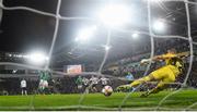 21 March 2019; Steven Davis of Northern Ireland shoots to score his side's second goal during the UEFA EURO2020 Qualifier - Group C match between Northern Ireland and Estonia at National Football Stadium in Windsor Park, Belfast.  Photo by David Fitzgerald/Sportsfile