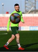 22 March 2019; Jack Byrne during a Republic of Ireland training session at Victoria Stadium in Gibraltar. Photo by Stephen McCarthy/Sportsfile