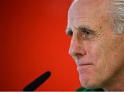 22 March 2019; Republic of Ireland manager Mick McCarthy during a press conference at Victoria Stadium in Gibraltar. Photo by Seb Daly/Sportsfile