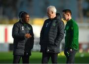 22 March 2019; Republic of Ireland manager Mick McCarthy, centre, and assistant coaches Terry Connor, left, and Robbie Keane during a training session at Victoria Stadium in Gibraltar. Photo by Seb Daly/Sportsfile