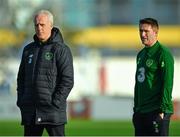 22 March 2019; Republic of Ireland manager Mick McCarthy, left, and assistant coach Robbie Keane during a training session at Victoria Stadium in Gibraltar. Photo by Seb Daly/Sportsfile