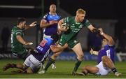 22 March 2019; Darragh Leader of Connacht is tackled by Ian McKinley of Benetton Rugby during the Guinness PRO14 Round 18 match between Connacht and Benetton Rugby at The Sportsground in Galway. Photo by Brendan Moran/Sportsfile