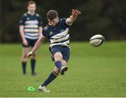 23 March 2019; Stuart Ballintine of Ulster University Coleraine kicking a penalty during the Maughan-Scally Cup final between Ulster University Coleraine and University College Dublin at the University of Ulster in Coleraine, Derry. The annual Maughan Scally Cup is organized by the Irish Universities’ Rugby Union, which is sponsored by Maxol. Being played for the first time at Ulster University’s Coleraine campus this weekend, the event celebrates participation in student rugby. Photo by Oliver McVeigh/Sportsfile