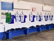 24 March 2019; Cavan jerseys in the dressing room before the Allianz Football League Division 1 Round 7 match between Cavan and Dublin at Kingspan Breffni in Cavan. Photo by Ray McManus/Sportsfile