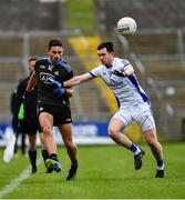 24 March 2019; Niall Scully of Dublin in action against Conor Rehill of Cavan during the Allianz Football League Division 1 Round 7 match between Cavan and Dublin at Kingspan Breffni in Cavan. Photo by Ray McManus/Sportsfile