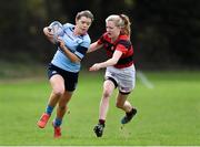 23 March 2019; Grace Mulhern of MU Barnhall RFC is tackled by Aoise Tormey Murphy of Dublin University during the Bank of Ireland Leinster Rugby Women’s Division 3 Cup Final match between Dublin University and MU Barnhall RFC at Naas RFC in Naas, Kildare. Photo by Piaras Ó Mídheach/Sportsfile