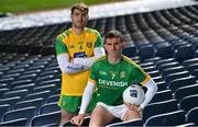 25 March 2019; In attendance at the 2019 Allianz Football League Finals preview are Shane McEntee of Meath, right, and Stephen McMenamin of Donegal at Croke Park in Dublin. 2019 marks the 27th year of Allianz’ support of courage on the field of play through its sponsorship of the Allianz Football and Hurling Leagues. Mayo meet Kerry in this Sunday’s Division 1 decider at Croke Park (4pm), while Meath and Donegal will contest the Division 2 Final in Croke Park on Saturday (5pm), preceded by the Division 4 final meeting of Leitrim and Derry (3pm).  Photo by Brendan Moran/Sportsfile