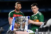 25 March 2019; In attendance at the 2019 Allianz Football League Finals preview are Paul Murphy of Kerry, right, and Chris Barrett of Mayo at Croke Park in Dublin. 2019 marks the 27th year of Allianz’ support of courage on the field of play through its sponsorship of the Allianz Football and Hurling Leagues. Mayo meet Kerry in this Sunday’s Division 1 decider at Croke Park (4pm), while Meath and Donegal will contest the Division 2 Final in Croke Park on Saturday (5pm), preceded by the Division 4 final meeting of Leitrim and Derry (3pm).  Photo by Brendan Moran/Sportsfile