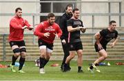 26 March 2019; Marcell Coetzee, Wiehahn Herbst, Rob Herring and John Cooney of Ulster during Ulster squad training at Kingspan Stadium Ravenhill in Belfast, Co Down. Photo by Oliver McVeigh/Sportsfile