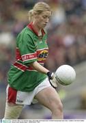 5 October 2003; Cora Staunton, Mayo. TG4 Ladies All-Ireland Senior Football Championship Final, Mayo v Dublin, Croke Park, Dublin. Picture credit; Damien Eagers / SPORTSFILE *EDI*