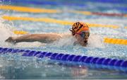 27 March 2019; Alex McLelland-Maher of Kilkenny Swimming Club competing in the Boys 18 & Under 50 LC Meter Butterfly event during the Irish Long Course Swimming Championships at the National Aquatic Centre in Abbotstown, Dublin. Photo by Piaras Ó Mídheach/Sportsfile