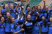 29 March 2019; St Patrick's players celebrate after the Lidl All Ireland Post Primary School Senior ‘B’ Championship Final match between Coláiste Bhaile Chláir, Claregalway, Co Galway, and St Patrick's Academy, Dungannon, Co Tyrone, at Páirc Seán Mac Diarmada in Carrick-on-Shannon, Leitrim. Photo by Piaras Ó Mídheach/Sportsfile