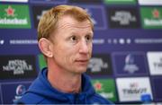 29 March 2019; Head coach Leo Cullen during a Leinster Rugby press conference at the Aviva Stadium in Dublin. Photo by Ramsey Cardy/Sportsfile