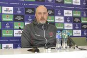 29 March 2019; Ulster head coach Dan McFarland during a press conference at the Aviva Stadium in Dublin. Photo by John Dickson/Sporstfile