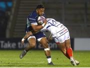 29 March 2019; Bundee Aki of Connacht is tackled by Denny Solomona of Sale during the Heineken Challenge Cup Quarter-Final match between Sale Sharks and Connacht at AJ Bell Stadium in Salford, England. Photo by Philip Oldham/Sportsfile