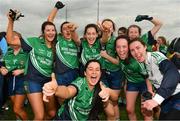 30 March 2019; Scoil Chríost Rí players celebrate after the Lidl All-Ireland Post-Primary Schools Senior A Final match between Loreto, Clonmel, and Scoil Chríost Rí, Portlaoise, at John Locke Park in Callan, Co Kilkenny. Photo by Diarmuid Greene/Sportsfile