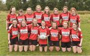 30 March 2019; The New Ross team before the Leinster Rugby Girls U16 Girls Shield Final match between Birr and New Ross at Navan RFC in Navan, Co Meath. Photo by Matt Browne/Sportsfile