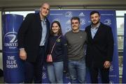 30 March 2019; Leinster players Devin Toner and Robbie Henshaw take part in a Q&A with Ryan Bailey and pose for photos with fans at the Heineken Champions Cup Quarter-Final between Leinster and Ulster at the Aviva Stadium in Dublin. Photo by David Fitzgerald/Sportsfile