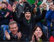 31 March 2019; Mayo supporters celebrate following the Allianz Football League Division 1 Final match between Kerry and Mayo at Croke Park in Dublin. Photo by Stephen McCarthy/Sportsfile