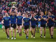 31 March 2019; James Carr and his Mayo team-mates celebrate following the Allianz Football League Division 1 Final match between Kerry and Mayo at Croke Park in Dublin. Photo by Stephen McCarthy/Sportsfile