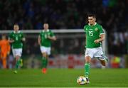 24 March 2019; Jordan Jones of Northern Ireland during the UEFA EURO2020 Qualifier Group C match between Northern Ireland and Belarus at the National Football Stadium in Windsor Park, Belfast. Photo by Ramsey Cardy/Sportsfile