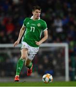 24 March 2019; Paddy McNair of Northern Ireland during the UEFA EURO2020 Qualifier Group C match between Northern Ireland and Belarus at the National Football Stadium in Windsor Park, Belfast. Photo by Ramsey Cardy/Sportsfile