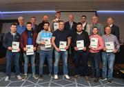 06 April 2019; The Roscommon recipients including Alan Cox, Connell Kennelly, Ray Mc Loughlin, David Connaughton, William Galvin, Tom Finneran, Aaron Sharkey, Padraic O Dowd, Cormac Kelly, Dermot Lyons, Haulie Beirne – Administrator are photographed with Uachtaráin Cumann Lúthchleas Gael John Horan,Willie Barrett, Chairman National Referee Development Committee, and Vincent Neary, right, Chairman Referee Instructor Workgroup, at the presentation of certificates to new referees at Croke Park in Dublin. Photo by Ray McManus/Sportsfile