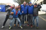 6 April 2019; Leinster supporters Eric Larkin and Derrick Rossetter with Benetton supporters prior to the Guinness PRO14 Round 19 match between Leinster and Benetton at the RDS Arena in Dublin. Photo by David Fitzgerald/Sportsfile