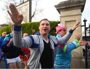 6 April 2019; Supporters arrive prior to the Guinness PRO14 Round 19 match between Leinster and Benetton at the RDS Arena in Dublin. Photo by David Fitzgerald/Sportsfile