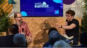 10 April 2019; Paddy Cosgrave, CEO at Web Summit, right, and Chris Slowe, CTO at Reddit, during Web Summit Meetup at Web Summit HQ, Tramway House in Dublin. Picture credit: Sam Barnes / Web Summit via Sportsfile