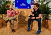 10 April 2019; Chris Slowe, CTO at Reddit, and Paddy Cosgrave, CEO at Web Summit, right, during Web Summit Meetup at Web Summit HQ, Tramway House in Dublin. Picture credit: Sam Barnes / Web Summit via Sportsfile