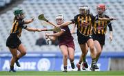 31 March 2019; Ailish O'Reilly of Galway in action against Kilkenny players, from left, Michelle Teehan, Niamh Deely, and Kellyanne Doyle during the Littlewoods Ireland Camogie League Division 1 Final match between Kilkenny and Galway at Croke Park in Dublin. Photo by Piaras Ó Mídheach/Sportsfile
