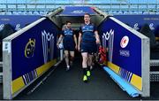 19 April 2019; Billy Holland, left, and Chris Farrell arrive for the Munster rugby captain's run at Ricoh Arena in Coventry, England. Photo by Brendan Moran/Sportsfile