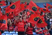 20 April 2019; Munster supporters cheer on their side prior to the Heineken Champions Cup Semi-Final match between Saracens and Munster at the Ricoh Arena in Coventry, England. Photo by Brendan Moran/Sportsfile