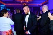 28 April 2019; Leinster Rugby departee Sean O'Brien makes his way to the stage. The Leinster Rugby Awards Ball, taking place at the InterContinental Dublin and MC’d by Darragh Maloney, were a celebration of the 2018/19 Leinster Rugby season to date and over the course of the evening Leinster Rugby acknowledged the contributions of departees Seán O’Brien, Jack McGrath, Noel Reid, Mick Kearney, Nick McCarthy, Tom Daly and Ian Nagle. Former Leinster, Ireland and British & Irish Lions player Paul Dean was inducted into the Guinness Hall of Fame. Some of the other Award winners on the night included; St. Michael’s College (Deep River Rock School of the Year), Larry Halpin, Terenure College (Beauchamps Contribution to Leinster Rugby Award), Naas RFC (CityJet Senior Club of the Year), Patrician Secondary School Newbridge (Irish Independent Development School of the Year Award), Suttonians RFC (Bank of Ireland Junior Club of the Year) and Sene Naoupu (Energia Women’s Rugby Award). Photo by Ramsey Cardy/Sportsfile